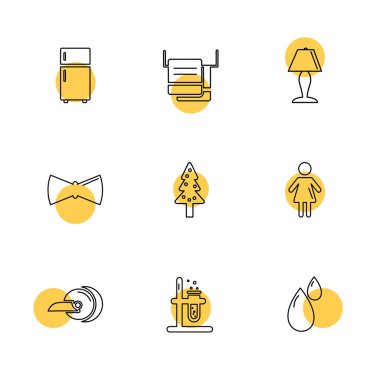 Beyaz arka plan üzerinde izole minimalist düz vektör app simgeleri