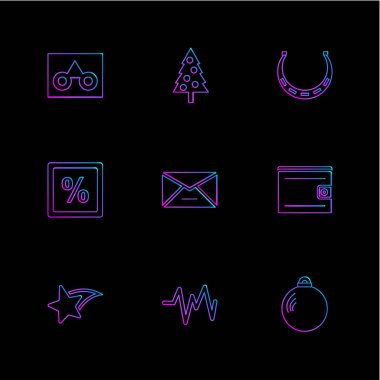 siyah arka plan üzerine çeşitli tema app simgelerin ayarlamak