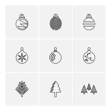 çeşitli tema app simgeler, vektör çizimler set