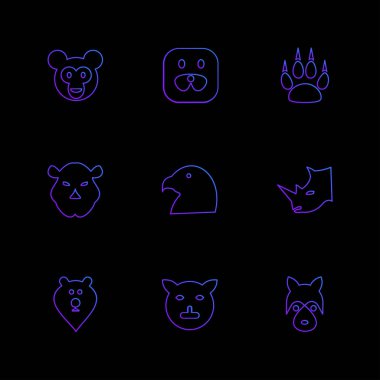 çeşitli tema app simge kümesi