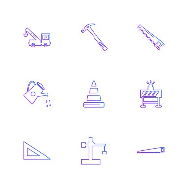 çeşitli tema app simgeler, vektör çizimler set