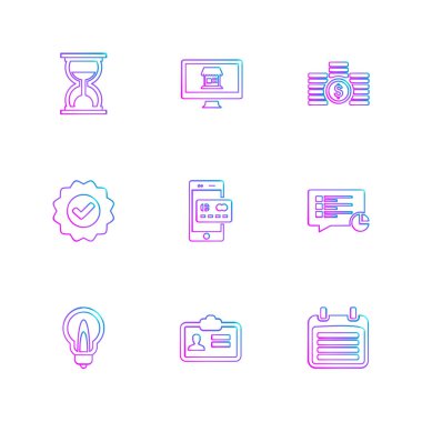 iş yaratıcı düz tasarım simgeler vektör koleksiyonu