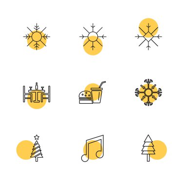 Beyaz arka plan üzerinde izole çeşitli tema app simge kümesi