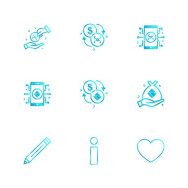 iş yaratıcı düz tasarım simgeler vektör koleksiyonu