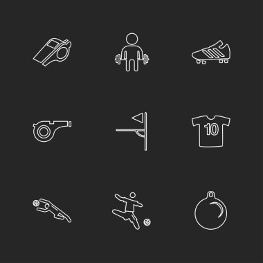 çeşitli tema app simgeler, vektör çizimler set