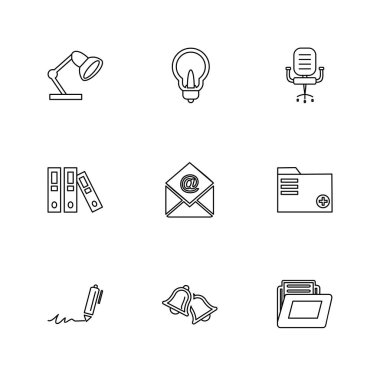 minimalist düz vektör app simgeleri beyaz arka plan üzerinde 