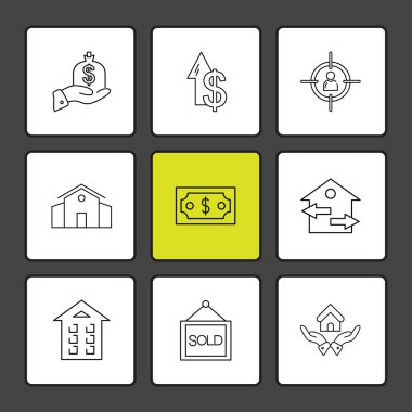 iş yaratıcı düz tasarım simgeler vektör koleksiyonu