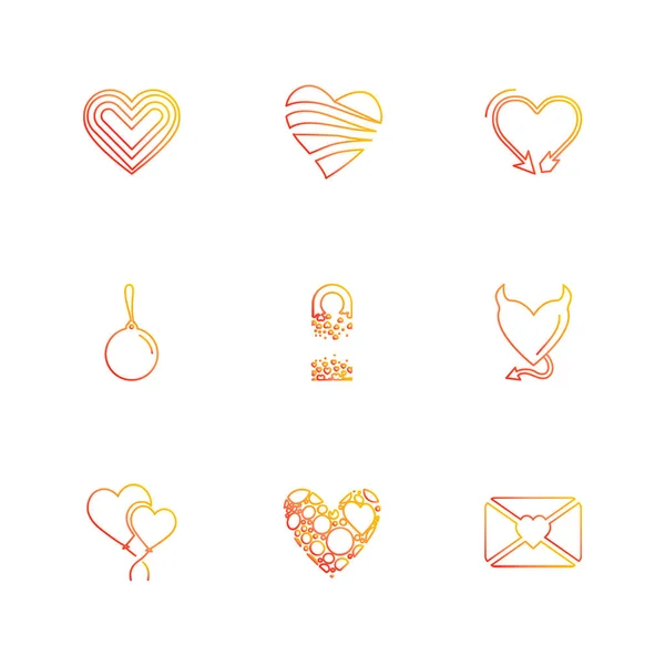 Conjunto Varios Iconos Aplicaciones Tema Ilustraciones Vectores — Vector de stock