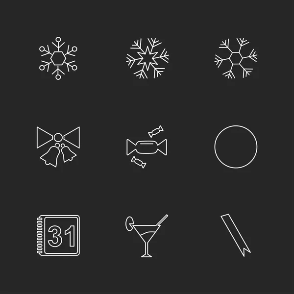 Ensemble Diverses Icônes Thème App — Image vectorielle