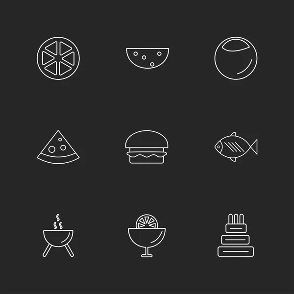 Conjunto Varios Iconos Aplicaciones Tema Ilustraciones Vectores — Vector de stock