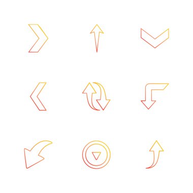 Beyaz arka plan basit düz app simgeleri