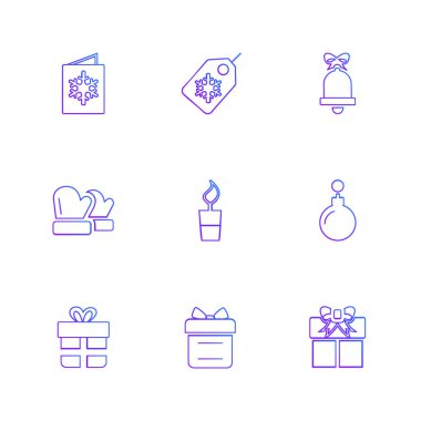 Farklı minimalist düz vektör app simgeleri