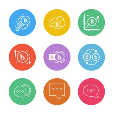 Farklı minimalist düz vektör app simgeleri