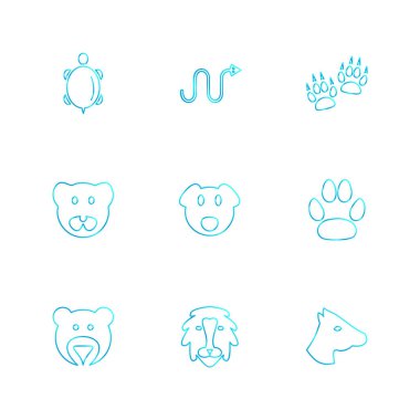 minimalist düz vektör app simgeleri beyaz arka plan üzerinde