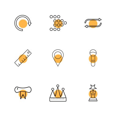 minimalist düz vektör app simgeleri beyaz arka plan üzerinde 