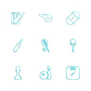 çeşitli vektör app simge kümesi         