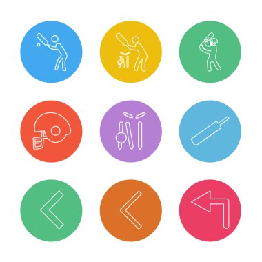 Beyaz arka plan üzerinde izole minimalist düz vektör app simgeleri