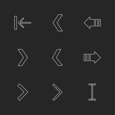 çeşitli vektör app simge kümesi         