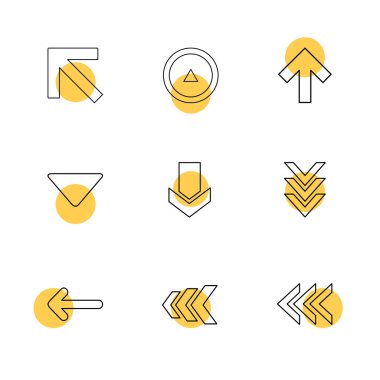 çeşitli vektör app simge kümesi         