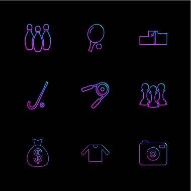 çeşitli vektör app simge kümesi         