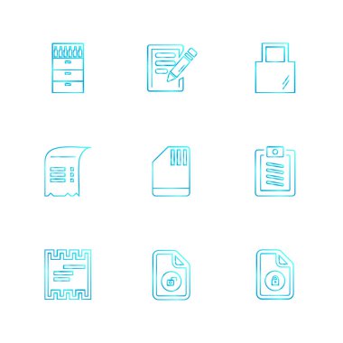 minimalist düz vektör app simgeleri beyaz arka plan üzerinde