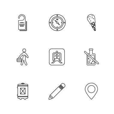 minimalist düz vektör app simgeleri beyaz arka plan üzerinde 