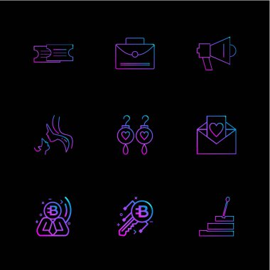 iş yaratıcı düz tasarım simgeler vektör koleksiyonu