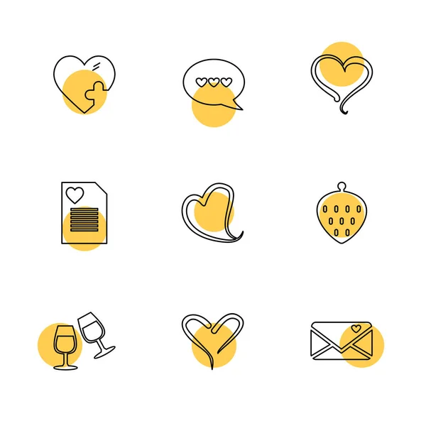 Iconos Aplicación Vector Plano Minimalista Con Círculos Sobre Fondo Blanco — Vector de stock