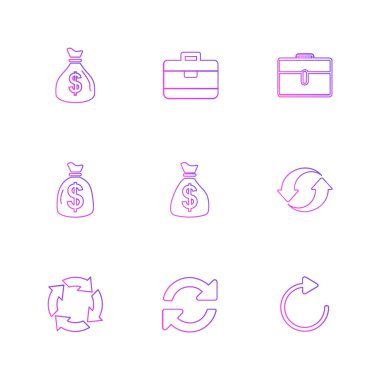 minimalist düz vektör app simgeleri beyaz arka plan üzerinde 