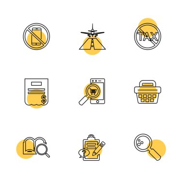 minimalist düz vektör app simgeleri beyaz arka plan üzerinde 