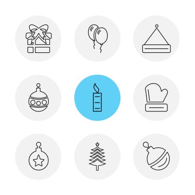 Farklı minimalist düz vektör app simgeleri