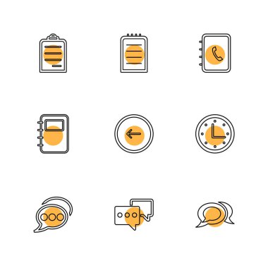 minimalist düz vektör app simgeleri beyaz arka plan üzerinde 