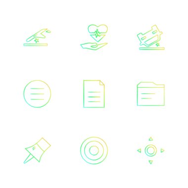 minimalist düz vektör app simgeleri beyaz arka plan üzerinde