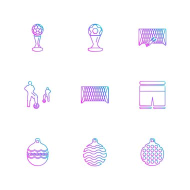 Farklı minimalist düz vektör app simgeleri