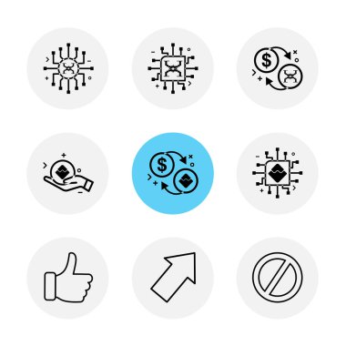 Beyaz arka plan üzerinde izole minimalist düz vektör app simgeleri