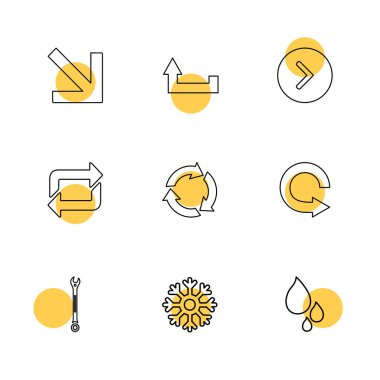 minimalist düz vektör app simgeleri beyaz arka plan üzerinde 