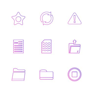 minimalist düz vektör app simgeleri beyaz arka plan üzerinde