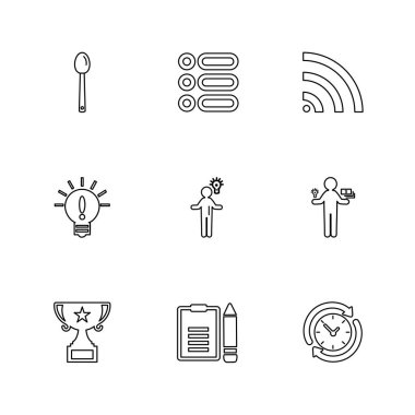 Beyaz arka plan basit düz app simgeleri