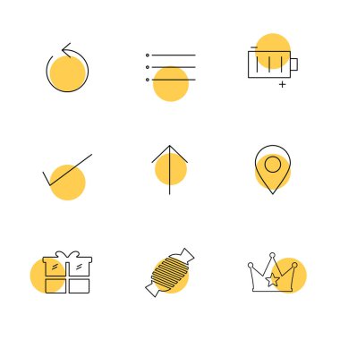 minimalist düz vektör app simgeleri beyaz arka plan üzerinde 