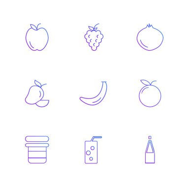 minimalist düz vektör app simgeleri beyaz arka plan üzerinde 