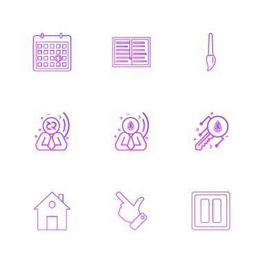 çeşitli vektör app simge kümesi         