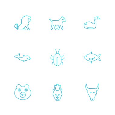 çeşitli vektör app simge kümesi         