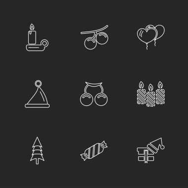 Farklı minimalist düz vektör app simgeleri