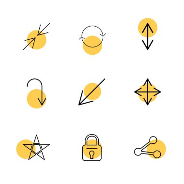 minimalist düz vektör app simgeleri beyaz arka plan üzerinde 