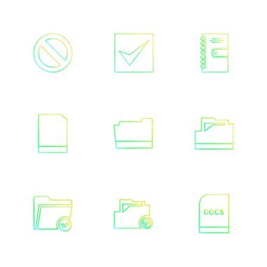 çeşitli vektör app simge kümesi         