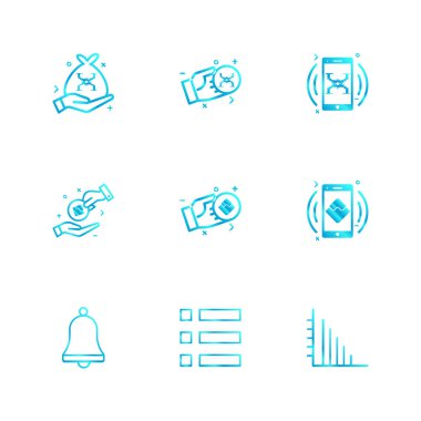 iş yaratıcı düz tasarım simgeler vektör koleksiyonu