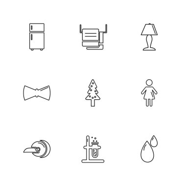 minimalist düz vektör app simgeleri beyaz arka plan üzerinde 