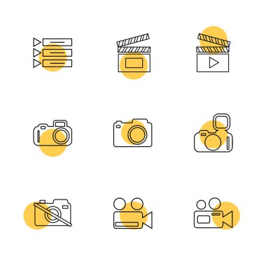 çeşitli vektör app simge kümesi         