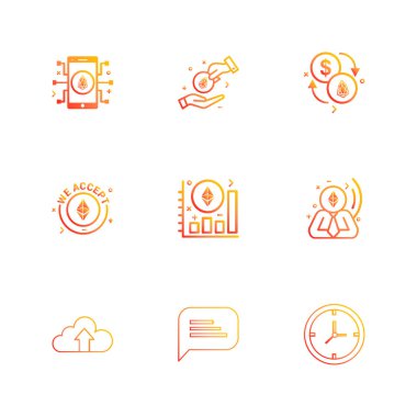 iş yaratıcı düz tasarım simgeler vektör koleksiyonu