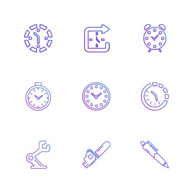 çeşitli vektör app simge kümesi         